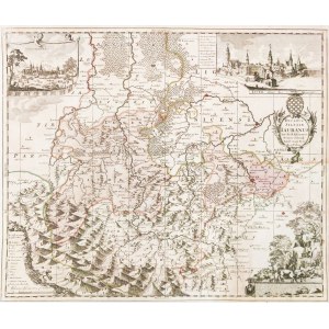 JAWOR. Map of the Duchy of Jawor; compiled by. Friedrich Kühn, published by P. Schenk