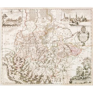 JAWOR. Karte des Herzogtums Jawor; zusammengestellt von. Friedrich Kühn, herausgegeben von P. Schenk