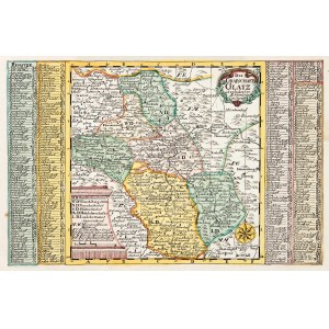 KŁODZKO. Map of Klodzko County; ryt. and ed. by J.G. Schreiber