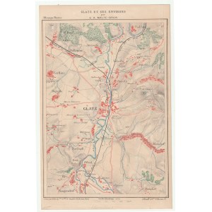 KŁODZKO. Map of the Kłodzko area; Erhard, V.A. Malte-Brun