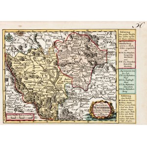 ZIEBICE. Karte des Herzogtums Ziębice; ryt. J.G. Schreiber