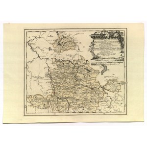 ŻAGAŃ, ŚWIEBODZIN, GŁOGÓW, BYTOM ODRZAŃSKI, SIEDLISKO. Map of the Duchy of Żagań, Głogów (with the Świebodzin district highlighted) and the Baronate of Bytom Odrzański-Siedlisko; published by F.J.J. von Reilly