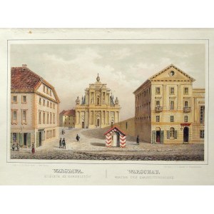 WARSCHAU. Karmeliterkirche; lith. von C.A. Mann, neu gebunden von O. Grote in der lithographischen Anstalt von C.G. Kanter, Kwidzyn 1851; lith. col.