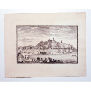 IŁŻA. Widok na zamek; pochodzi z Erik Jönsson Dahlbergh, Histoire du regne de Charles Gustave roy de Svede…, wyd. Ch. Riegel, Norymberga 1697; miedz. cz.-b.