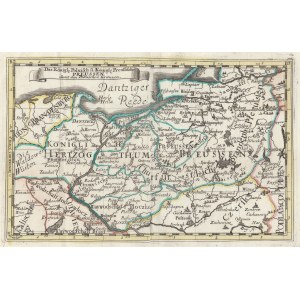 POLEN (in der Ersten Republik KORONA genannt), KÖNIGREICH PREUSSEN. Karte des Königlichen Preußens, die den Verlauf der Grenzen des Königreichs Preußen und des Königreichs Polen zeigt; nach der ersten Teilung Polens im Jahr 1772.
