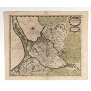 ROYAL PRUSSIA, ¯U³AWY WI¶LANE, GDAÑSK, ELBL±G. Map of the Vistula Zulawy with schematic plans of Danzig, Malbork, Tczew and Elblag; compiled. by Olaus Johannes Gothus (Olaf Hanson Svart)