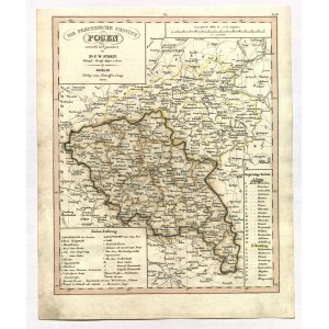 POZNAŃSKA PROVINCE. Map of the Poznan Province; compiled by. F.W. Streit