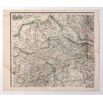 WIELKOPOLSKA, KRÓLESTWO KONGRESOWE, PRUSY. Mapa ziem polskich po Kongresie Wiedeńskim w 1815 r.; 4 arkusze; F. Handtke, Carl Flemming