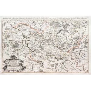 BRANDENBURG, NEW MARCHIA, BORDERLAND OF POLAND. Map of Brandenburg; compiled by. Guillaume Sanson, edited by Alexis Hubert Jaillot