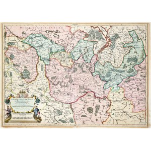 BRANDENBURG, NEUMÄRKISCH, NORDSLOWAKEI, WESTPOLEN. Karte von Brandenburg; eng. Louis Cordier, zusammengestellt von. Guillaume Sanson, hrsg. von Alexis Hubert Jaillot