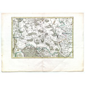 LOWER LUSATIA, SILESIA. Map of the territories of the present Lubuskie province; ed. by R.J. Julien