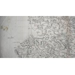 SLĄSK. Großformatige, handschriftliche Karte von Schlesien aus dem Jahr 1752, die im Norden Swiebodzin, im Osten - Będzin (Bendzin), im Süden - Jablonkov in Cieszyn Silesia, im Westen - Kraustein und Waldelsdorf (Lausitz) umfasst. Karte mit rein topografi
