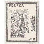 Sammlung von 8 Briefmarken. Narvik, Wilhelmhaven, Maas, Breda, Druel, Arnheim, St. Omer, Ypern.
