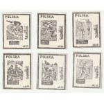 Sammlung von 8 Briefmarken. Narvik, Wilhelmhaven, Maas, Breda, Druel, Arnheim, St. Omer, Ypern.