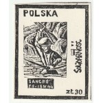 COLLECTION OF 2 stamps. Stamps made (with the author's permission) as photocopies at the provincial Public Transport Company: Sangro, Barda. Rare.