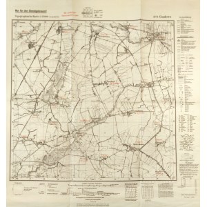 GOZDOWO (Sierpc district). Topographical map of the Gozdowo area, the map shows, among others: the village of Kaczanowo, located in the north, the village of Kołaczkowo, located in the south; scale: 1 : 25 000, Reichsamt..., 1940.