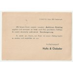 GDAŃSK. Postkarte vom Briefmarkenauktionshaus Holtz &amp; Giebeler Briefmarkenauktionen DANZIG Stadtgraben 5, nach Leipzig, mit einer Marke mit der Aufschrift: Danzig Dein Reiseziel, mit Danziger Stempel und DANZIG Stempel 5: 20.8.36.