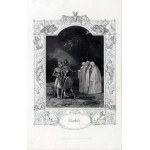 SHAKESPEARE IN EUROPEAN GRAPHICS. A set of 17 prints from the 19th century, thematically referring to the works of W. Shakespeare. Among the authors, engravers from England, Germany and Italy. Mostly cz.-b. intaglio, measuring 200 mm and 230x270 mm. bdb c