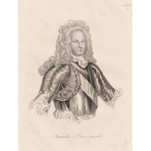 STANISŁAW LESZCZYŃSKI (1677-1766), król Polski; pochodzi z: La Pologne historique,... L. Chodźko, wyd. Paryż 1835-1842; stal. cz.-b.