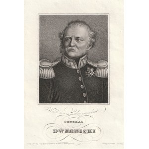 DWERNICKI Józef (1779-1857), generał dowodzący kawalerią w powstaniu listopadowym, pochodzi z: Meyer's Universum, ok. 1840; stal., cz.-b.