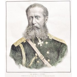 HURKO Josif (1828-1901); pierwotnie Romeyko-Hurko, pochodził ze zrusyfikowanej szlachty kresowej, głównodowodzący wojsk rosyjskich na terenie Kongresówki; literackim zapisem rządów Hurki są Syzyfowe prace S. Żeromskiego; popiersie, G. Brynaert, 1888 r.; d