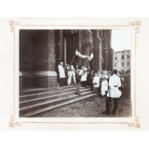 ŁÓDŹ. Einweihung der St. Anna-Kirche durch den Warschauer Erzbischof Wincenty Teofil Popiel im Jahr 1905.