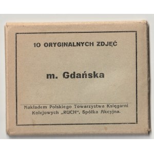 GDAŃSK. Blok 10 cz.-b, fot. w tekturowej kopercie z widokami Gdańska