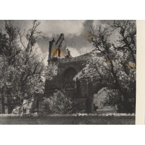 GDAŃSK. st. Bartholomew Church before restoration; photo by Kazimierz Lelewicz, Gdansk-Wrzeszcz, 1946