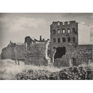 GDAŃSK. defensive walls at the Swan Tower before restoration