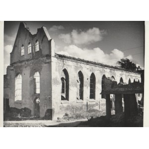 GDAŃSK. ruins of the Holy Spirit Church; photo by Kazimierz Lelewicz, Gdansk-Wrzeszcz, 1953