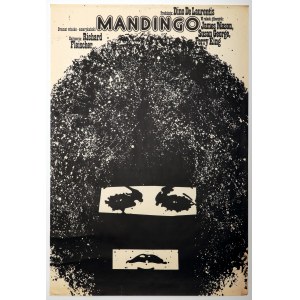 EROL, JAKUB. Poster from 1978, advertising the Italian-American. 1975 film titled Mandingo.