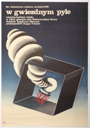 MIKKE, ANNA. Plakat reklamujący film produkcji NRD pt. W gwiezdnym pyle z 1976 r.