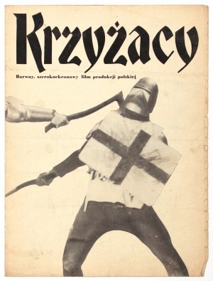 POLSKA. Druk reklamowy CWF pol. filmu: Krzyżacy, z 1960 r.