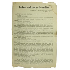 PIOTRKÓW. Posłanie wielkanocne do rodaków, Rozkołysały się serca dzwonów kościelnych, 16 kwietnia 1916