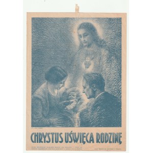 POZNAŃ. Leaflet of the Supreme Institute of Catholic Action promoting Christian and family values