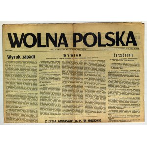 WOLNA POLSKA. Nr 37 (125), 8.X.1945