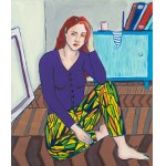 Agata Burnat, Bez tytułu (kobieta w czerwonych włosach), 2020