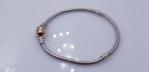 Bransoletka Pandora - srebro 925 i złoto 585