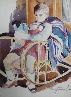 Tadeusz Tarkowski, Portret córki na bujanym fotelu, lata 40 XX w.