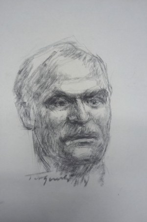Tadeusz Tarkowski, Portret mężczyzny, lata 40 XX w.