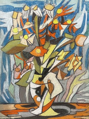 Maria Ewa ŁUNKIEWICZ-ROGOYSKA (1895-1967), Kwiaty w wazonie