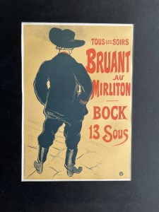 Henri de Toulouse-Lautrec ( 1864 - 1901), Aristide bruant au mirliton - No XI/XXXIII