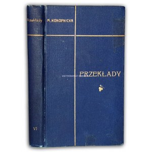 KONOPNICKA - POEZYE W NOWYM UKŁADZIE IV. PRZEKŁADY. wyd.1 z 1904r.