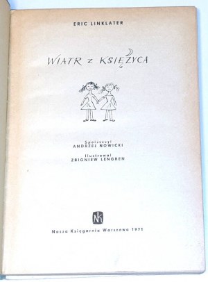 LINKLATER- WIATR Z KSIĘŻYCA ilustrował Zbigniew Lengren
