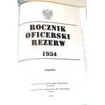 ROCZNIK OFICERSKI REZERW 1934 + Sprostowania i uzupełnienia