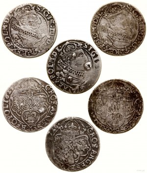 Polska, lot 3 x szóstak, 1624, 1625, 1626, Kraków