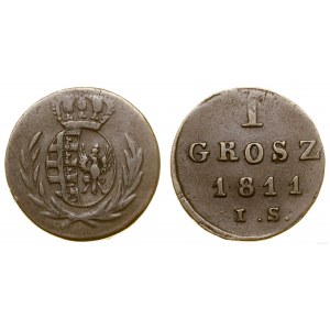 Polska, 1 grosz, 1811/ I.S., Warszawa