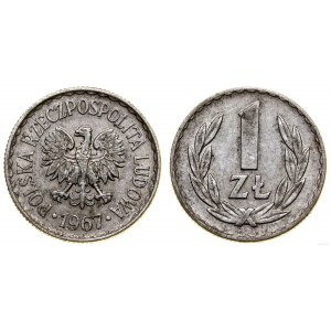 Polska, 1 złoty, 1967, Warszawa