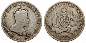 Australia, 2 szylingi (floren), 1910, Melbourne