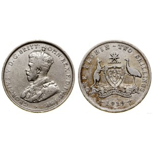 Australia, 2 szylingi (floren), 1919, Melbourne